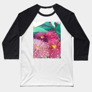 Pink Gum Flowers by Leah Gay Baseball T-Shirt